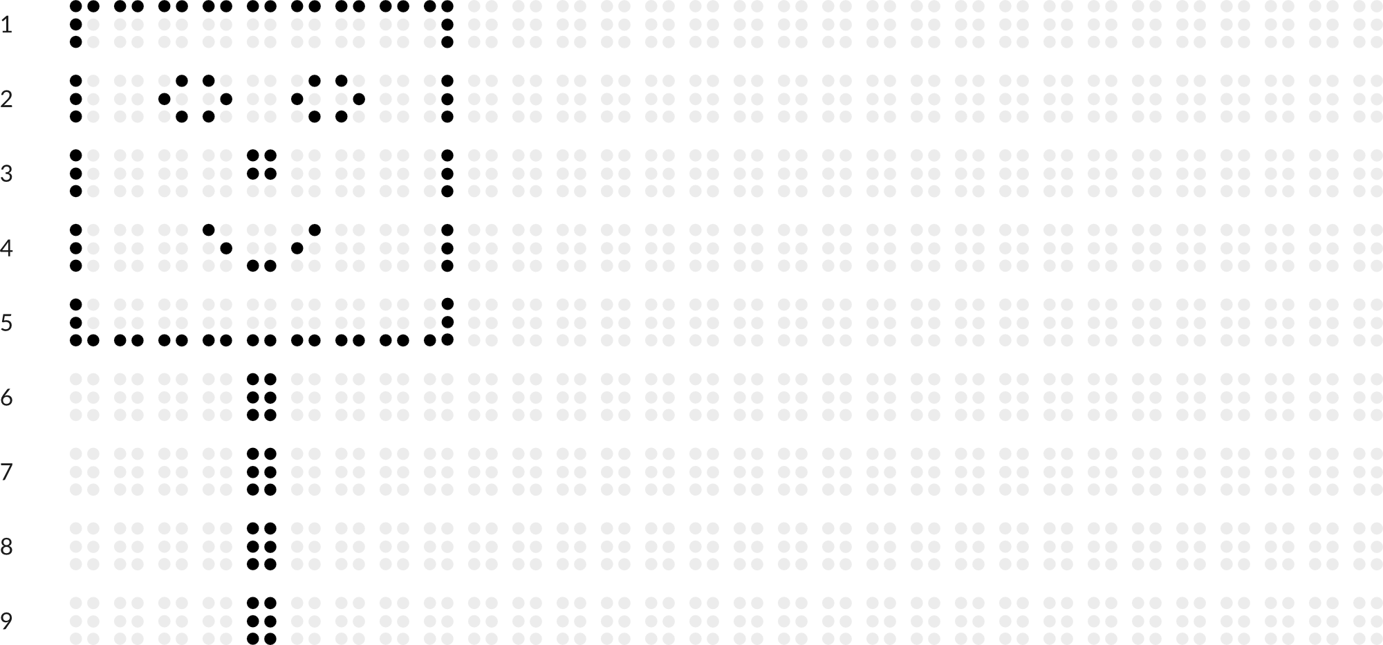 Braillebild Eis am Stiel mit Hintergrundraster