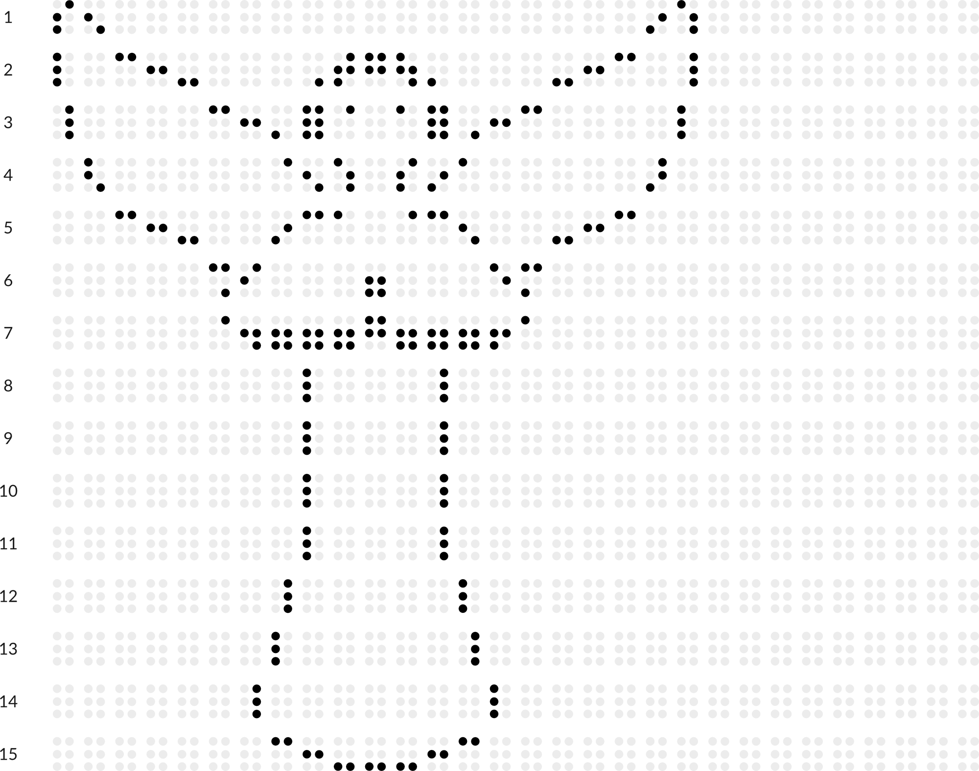 Braillebild Engel mit Hintergrundraster