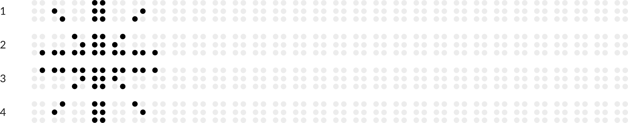 Braillebild Strohstern mit Hintergrundraster