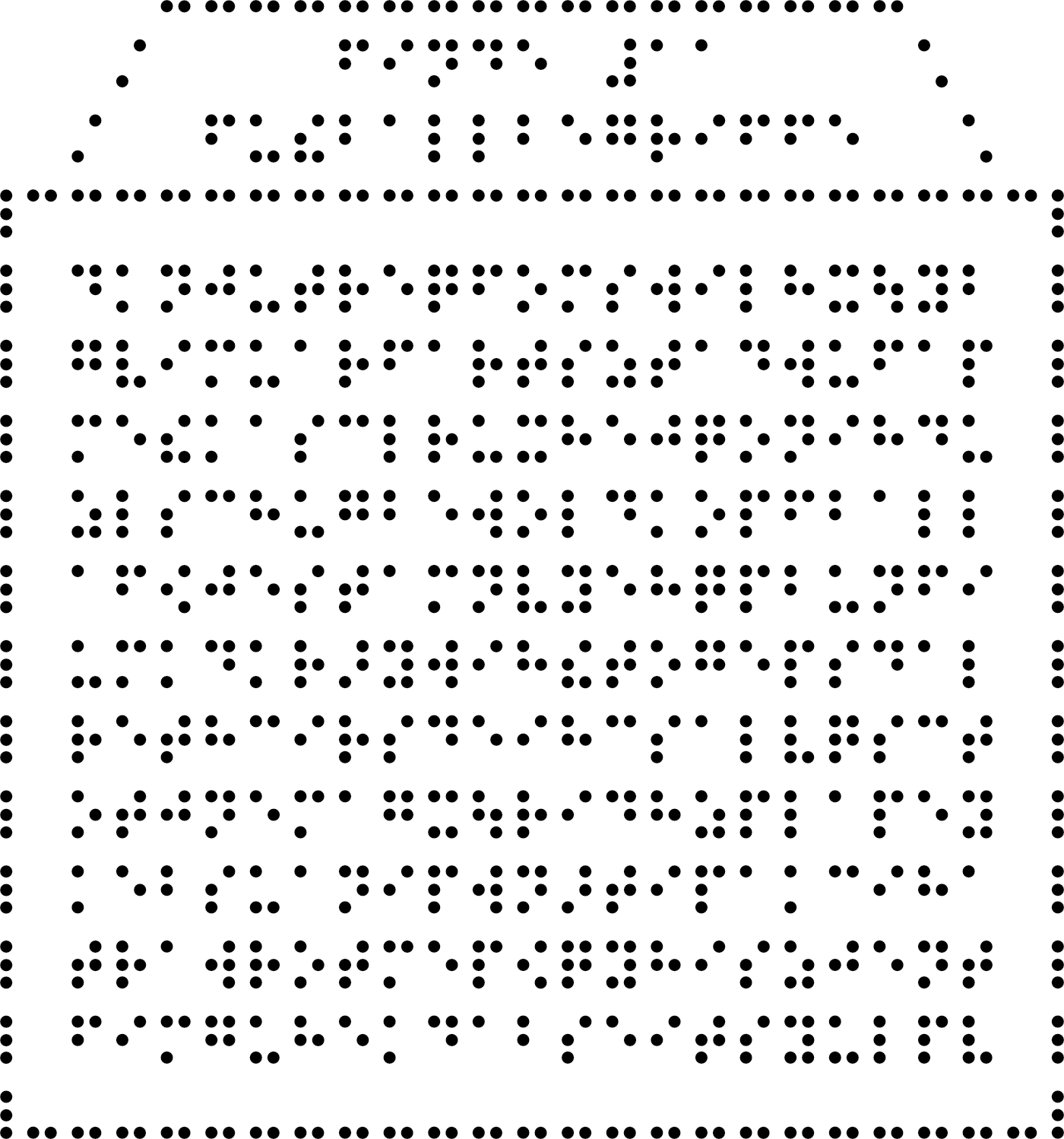 Braillebild Fußball mit Hintergrundraster